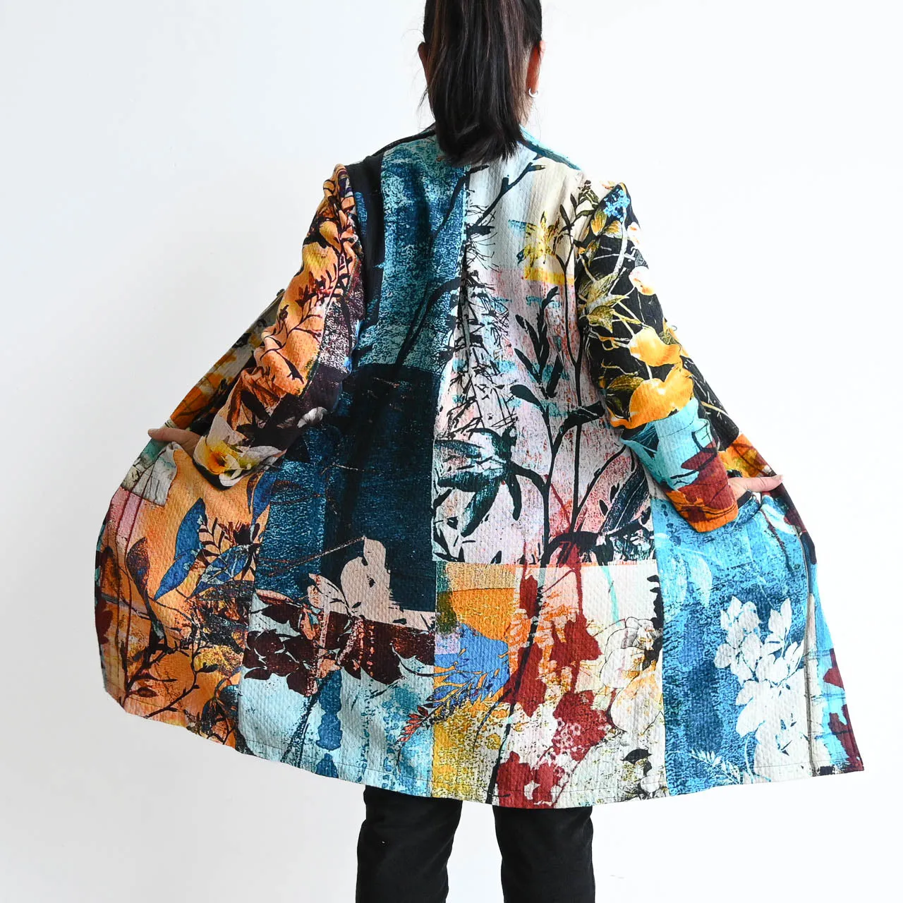 Gallery Coat Jacket by Orientique Australia - Blue Bayou - 62657