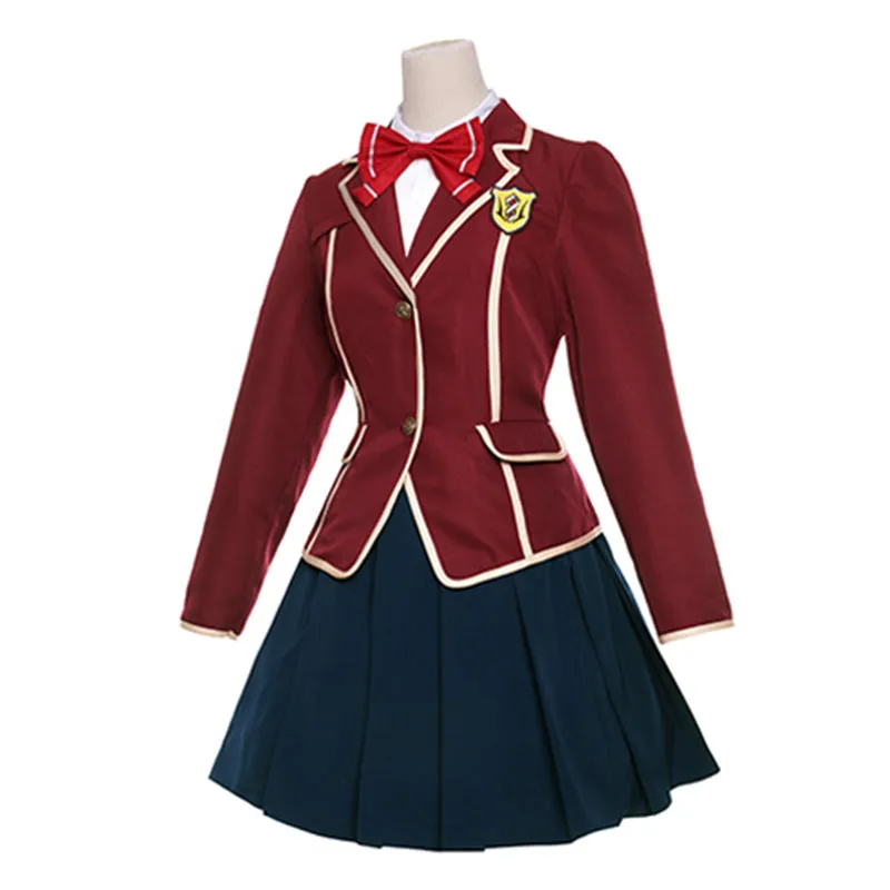 Guilty Crown Inori Yuzuriha School Uniform Cosplay Costume