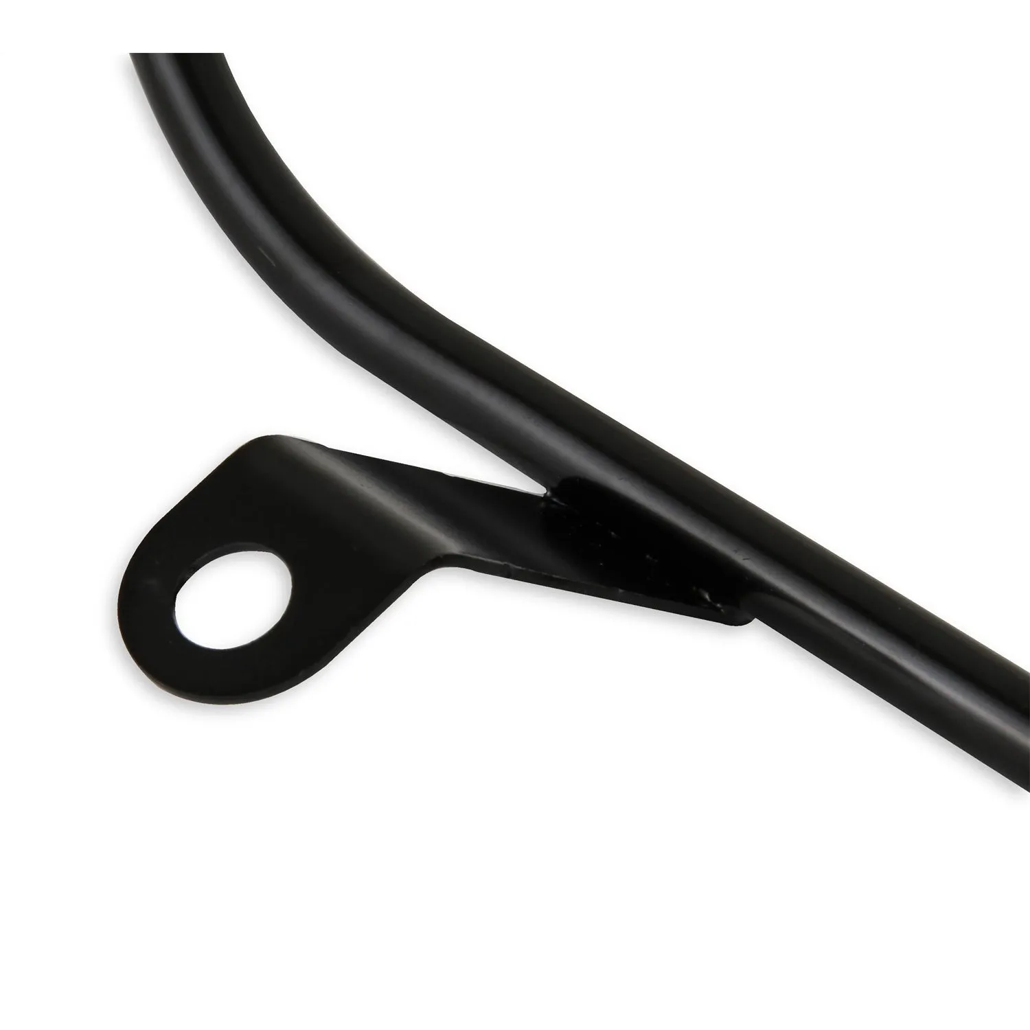 Holley Engine Oil Dipstick - Braided Steel - Black Powder Coat - GM LS-Series