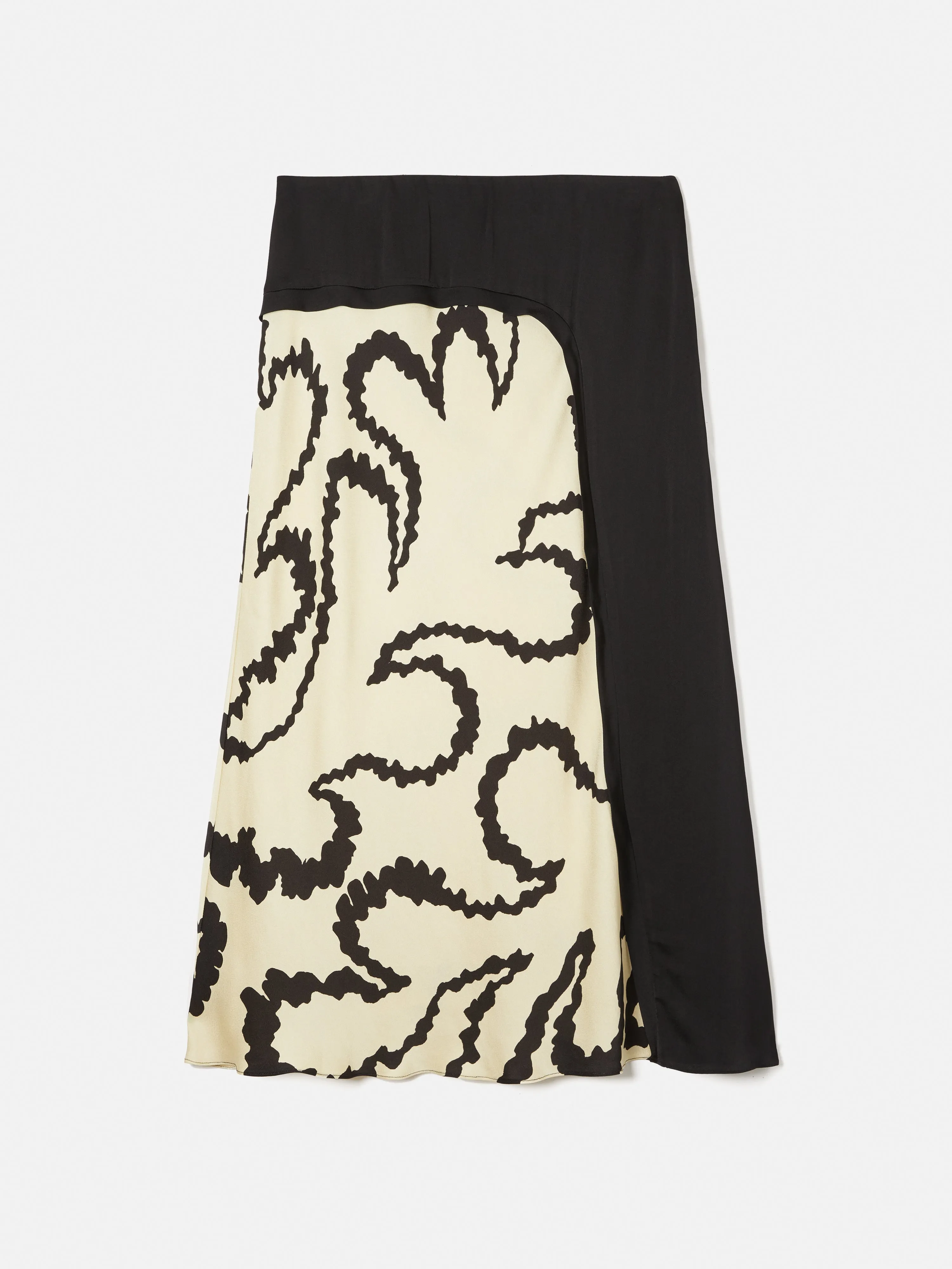 Hydra Coral Midi Skirt | Cream