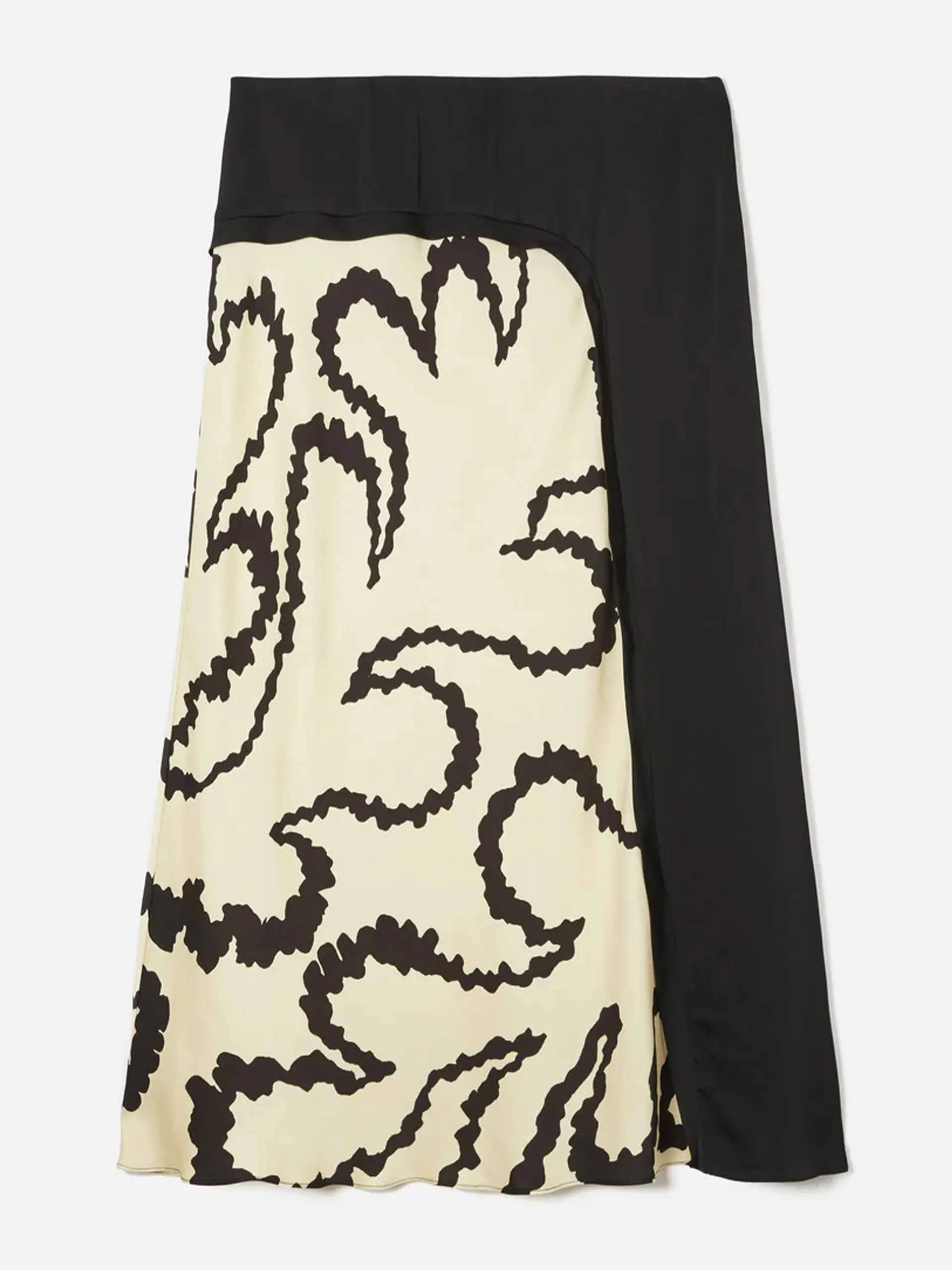 Hydra coral midi skirt