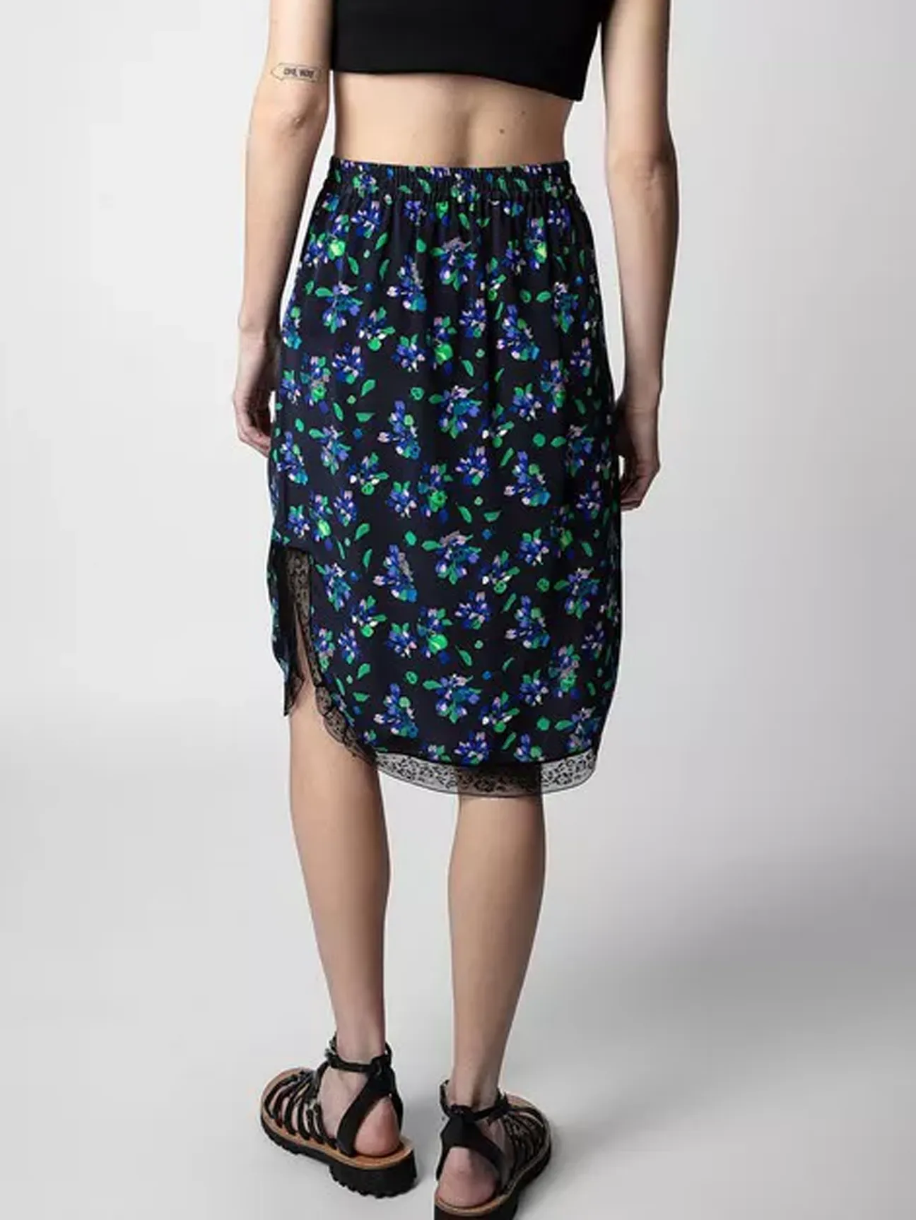 Jozy Floral Midi Skirt