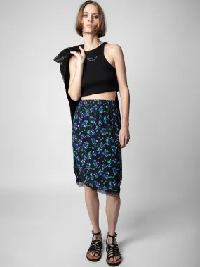 Jozy Floral Midi Skirt