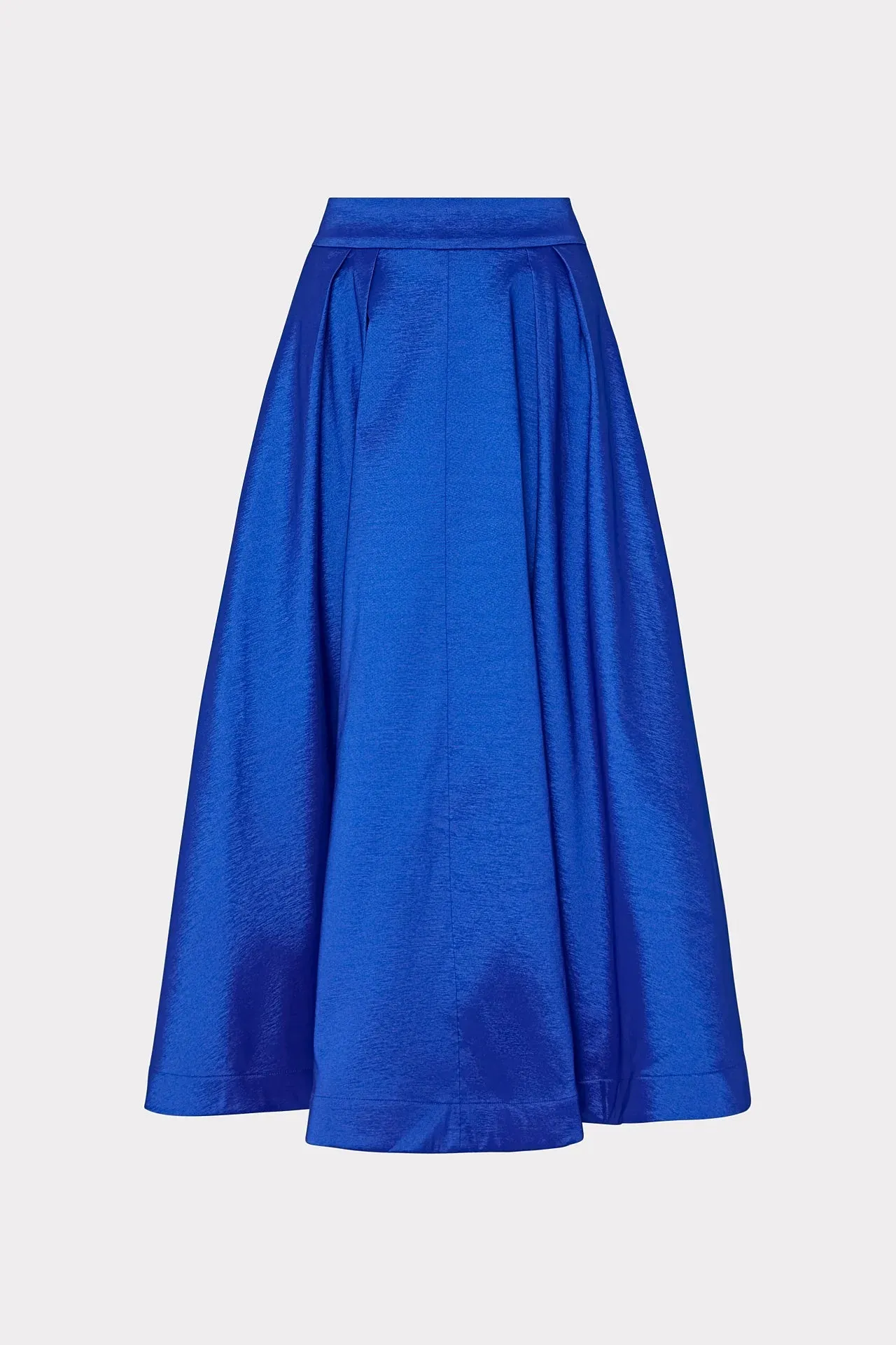 Juliet Taffeta Midi Skirt - Blue