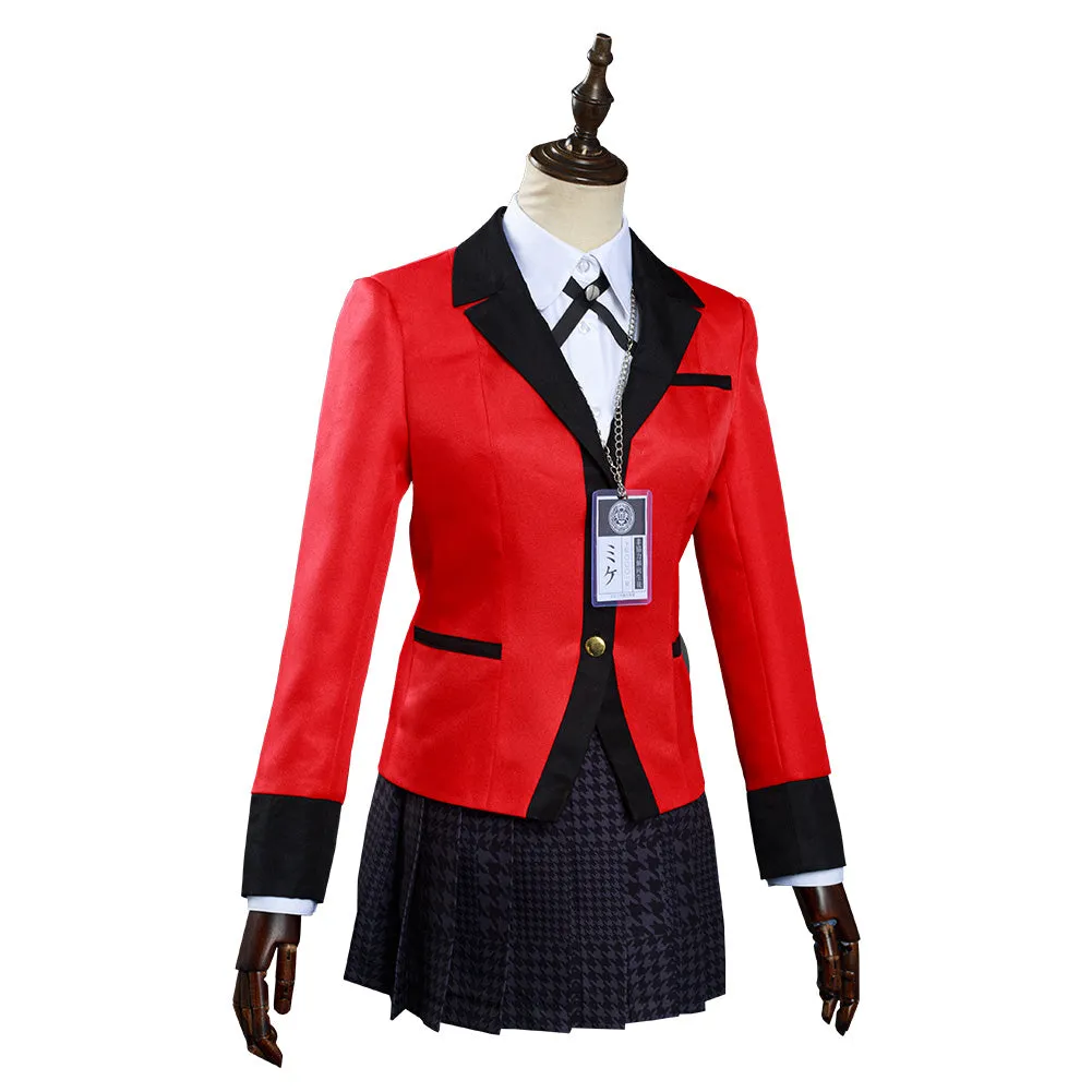 Kakegurui: Compulsive Gambler Jabami Yumeko/Meari Saotome Halloween Christmas Cosplay Costume