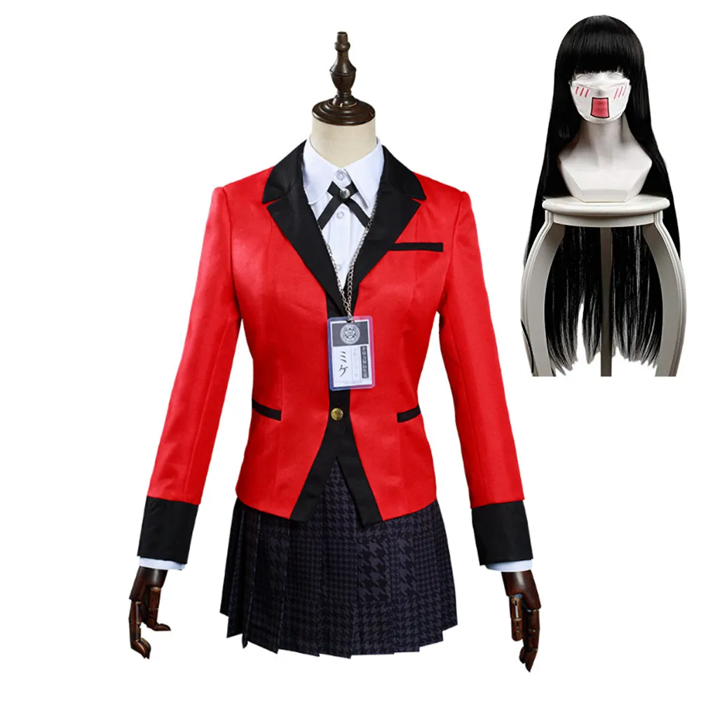 Kakegurui: Compulsive Gambler Jabami Yumeko/Meari Saotome Halloween Christmas Cosplay Costume