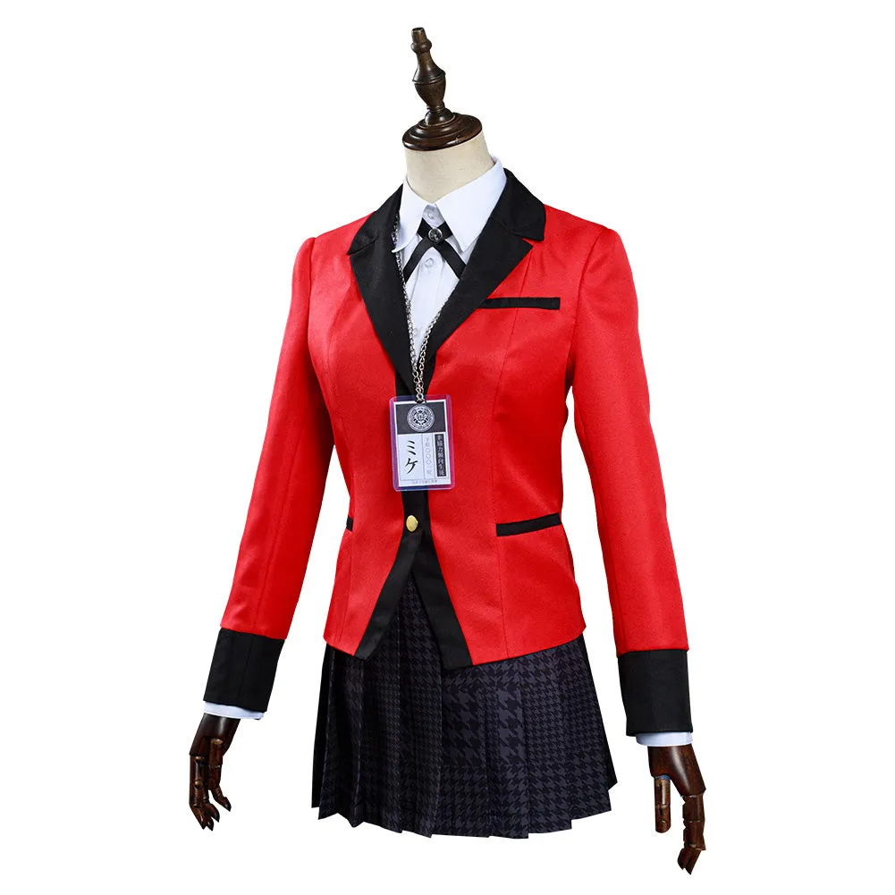 Kakegurui: Compulsive Gambler Jabami Yumeko/Meari Saotome Halloween Christmas Cosplay Costume