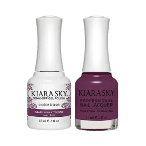 Kiara Sky Classic Gel & Polish Duo - #445 Grape Your Attention