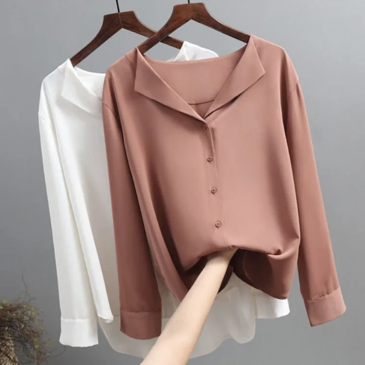 Lazy French Chiffon Shirt women