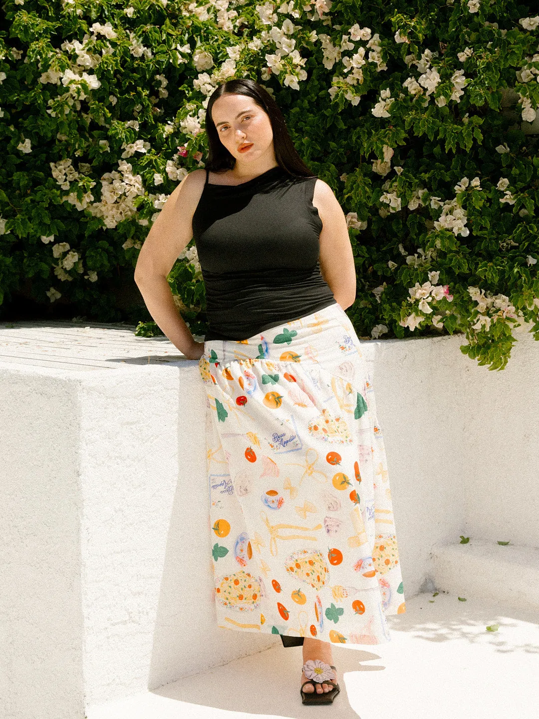 Maeve Midi Skirt - Buon Appetito Ivory