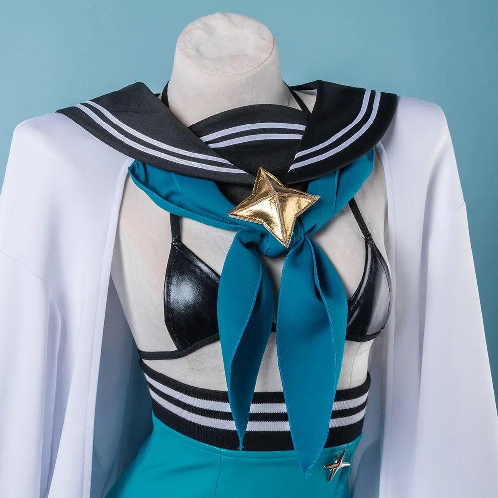 Mahou Shoujo Ni Akogarete Gushing Over Magical Girls Looking Up To Magical Girls Akoya Matama Loco Musica Battle Unifirm B Edition Cosplay Costume