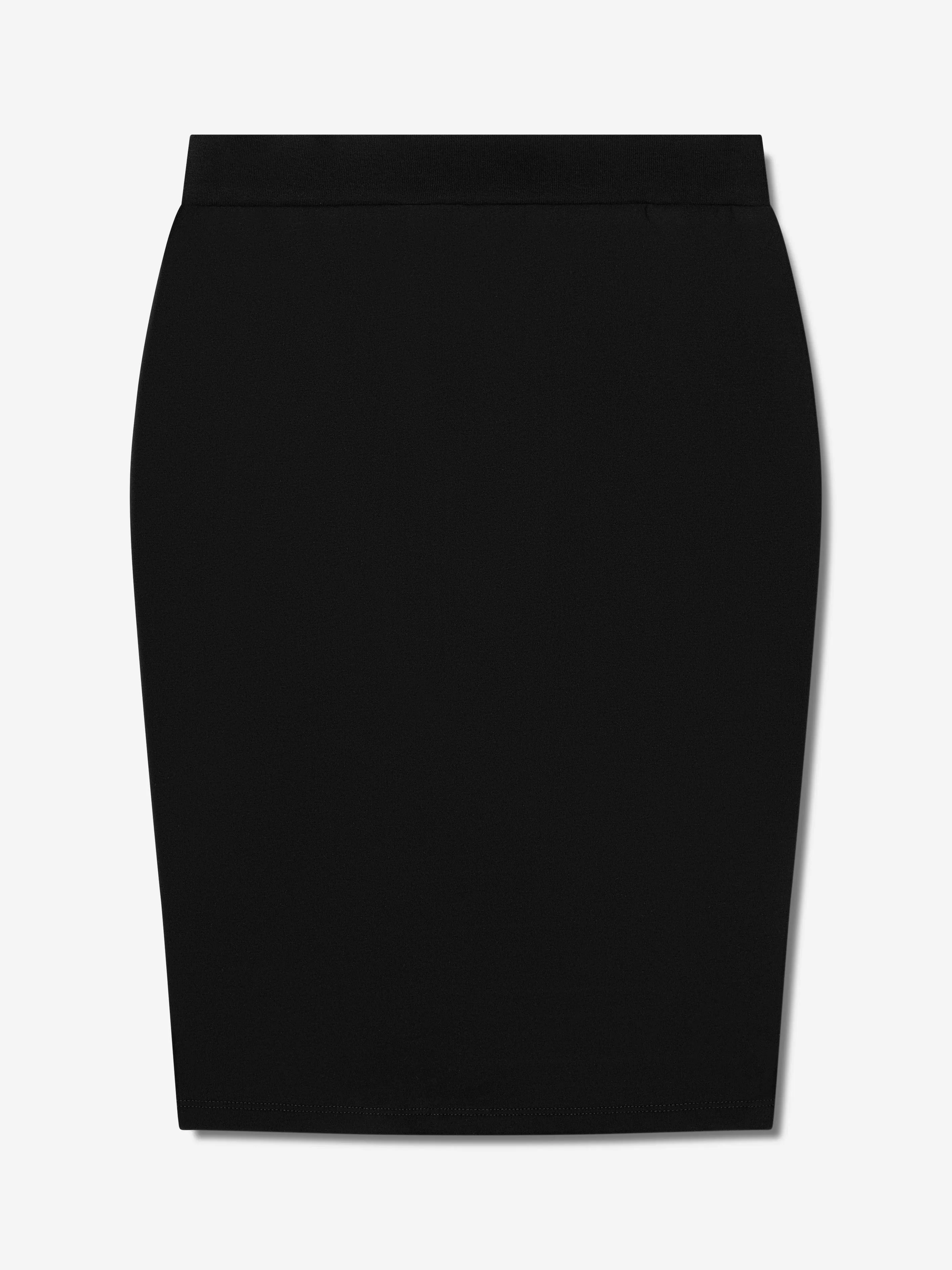 MARNI Girls Logo Midi Skirt in Black