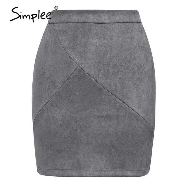 Melody Suede Pencil Skirt