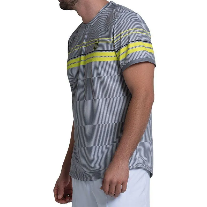 Men`s Blitz Short Sleeve Tennis Top Sharkskin