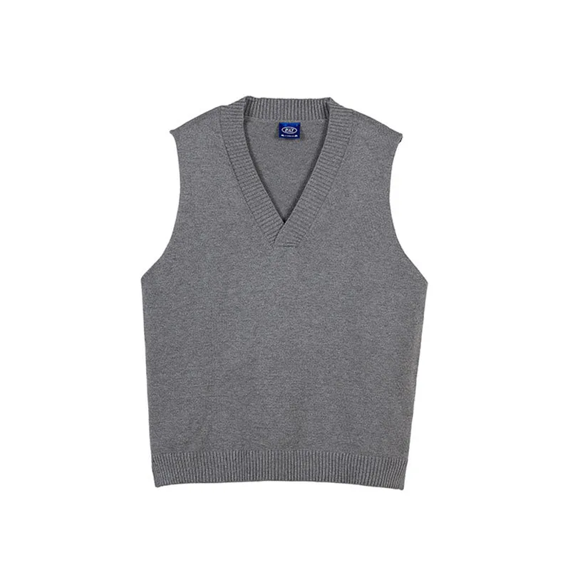 Men's Solid Color V Neck Knitted Vest