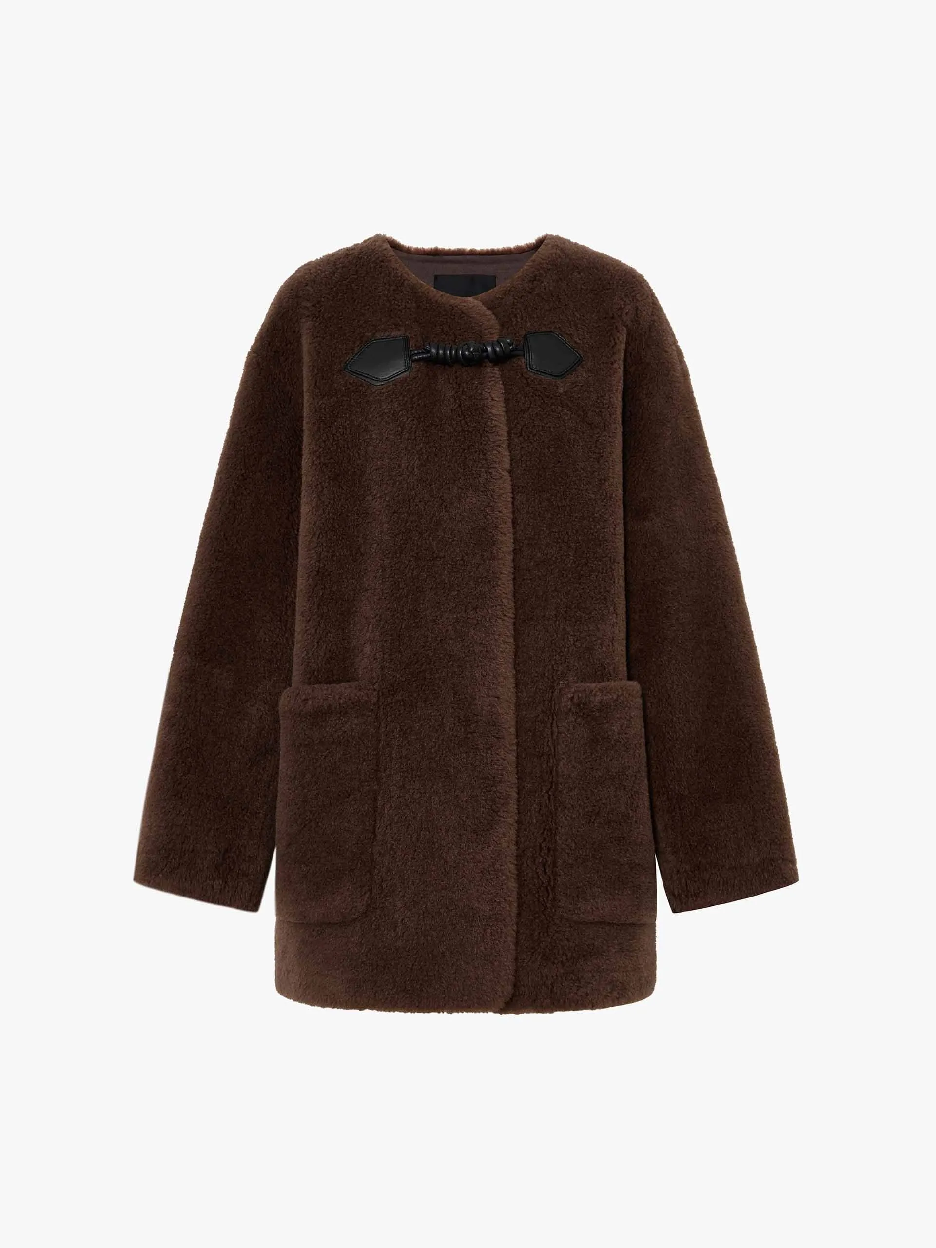 Midi Length Fuzzy Coat