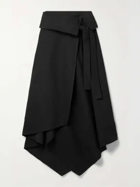 Midi wrap skirt