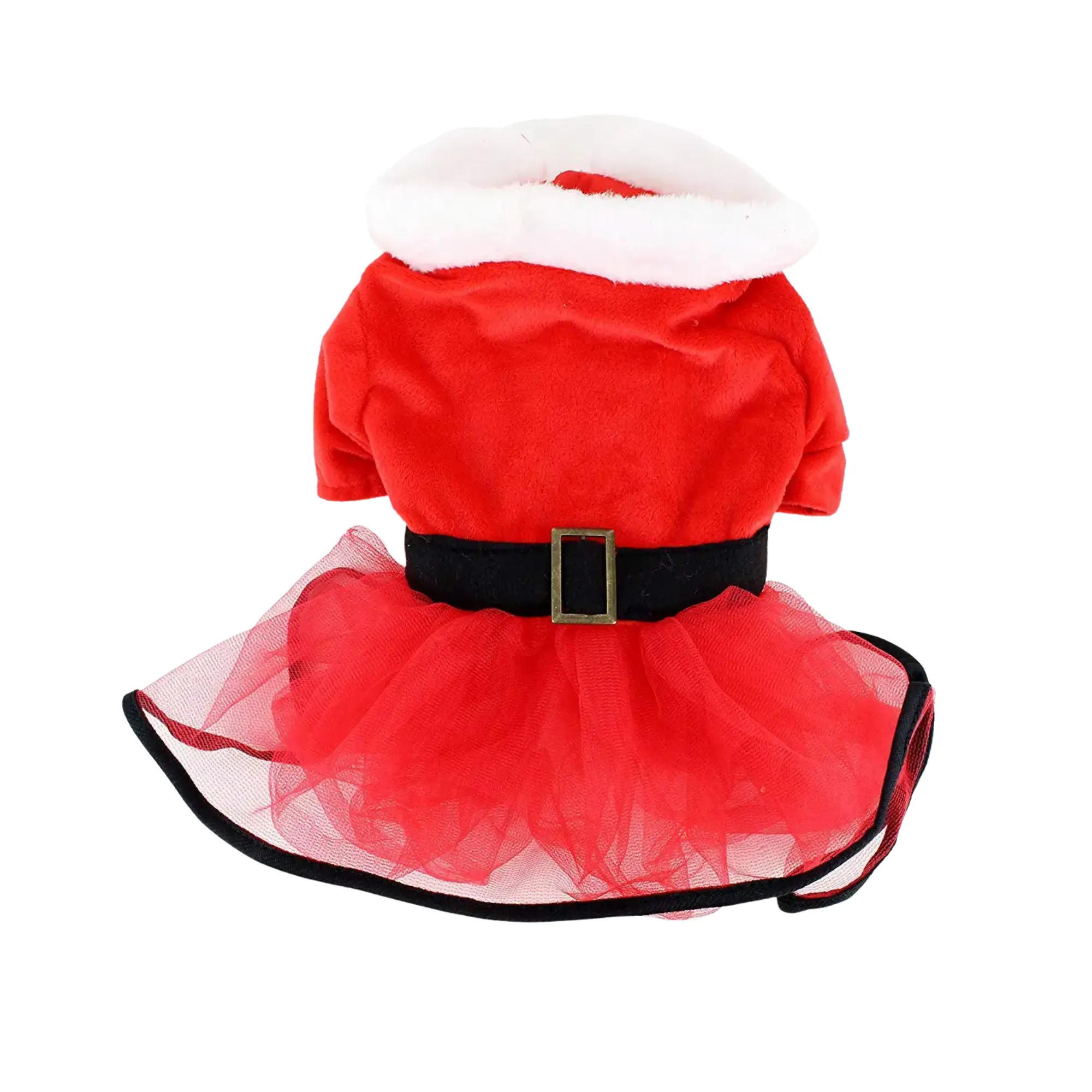 Midlee Mrs. Claus Santa Tutu Dog Dress- XXL