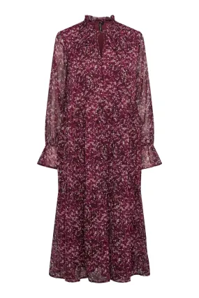 Navi Midi Dress - Rose Violet