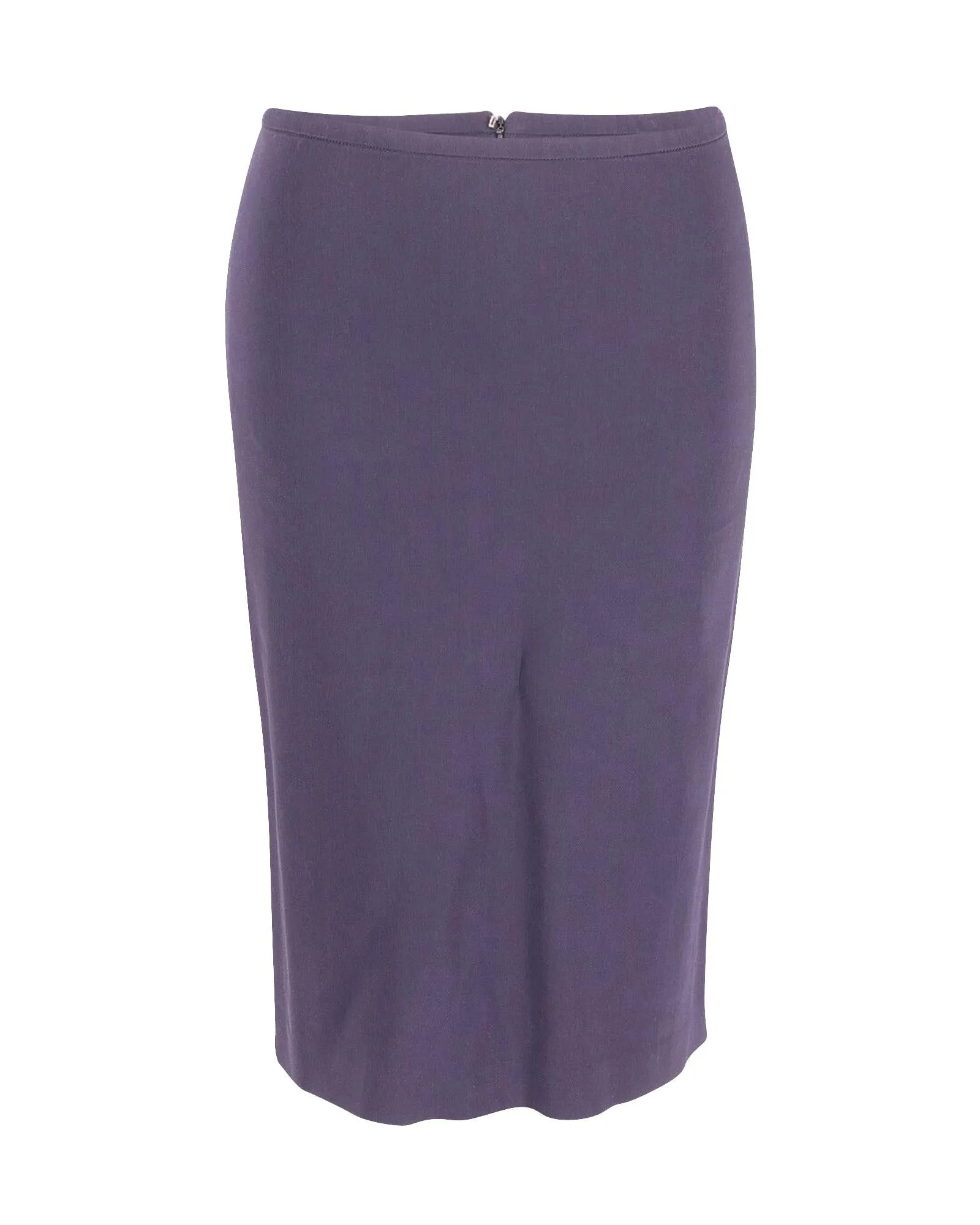 Navy Blue Cotton Pencil Skirt by Sportmax