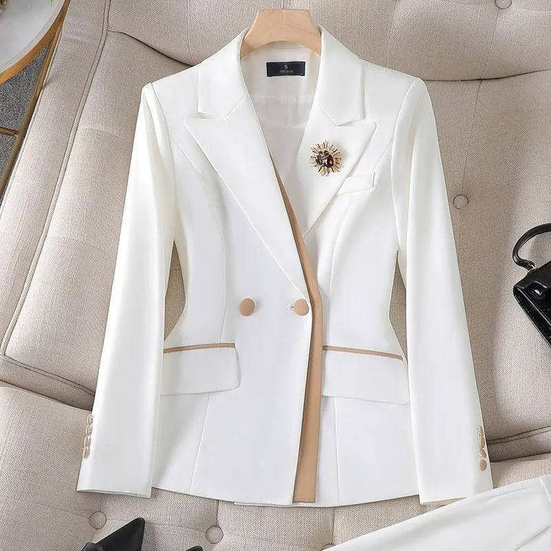 Niche Temperament White Collar For Business Enterprises Suit Women