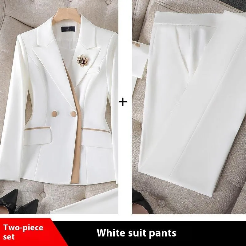 Niche Temperament White Collar For Business Enterprises Suit Women