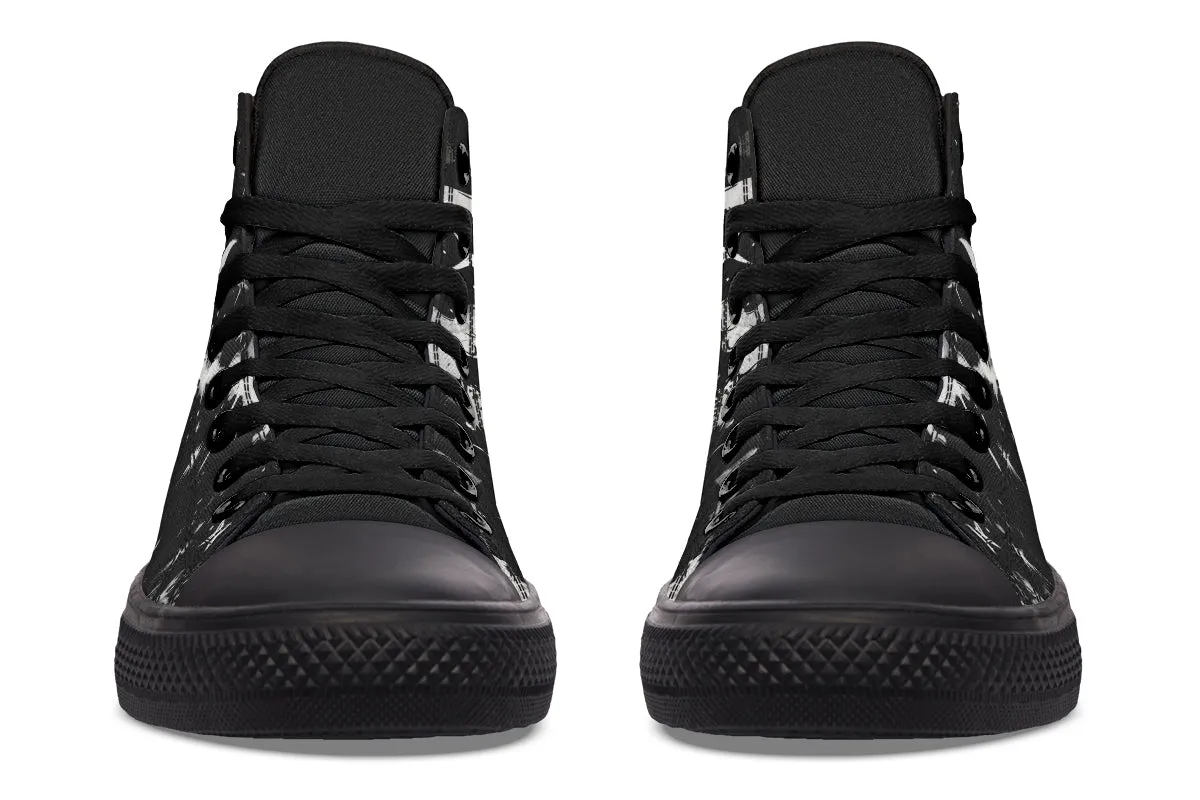 Nightfall High Tops - Classic Premium Canvas Shoes with Comfortable and Durable Soles