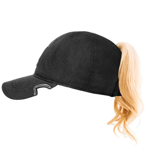 Notch Classic Adjustable Black Ponytail Operator