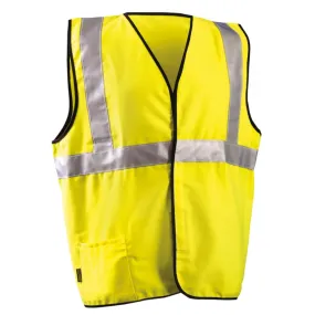 OccuNomix Flame Resistant Cotton Rich Single Stripe ANSI Class 2 Solid Vest - FR-VCR1112