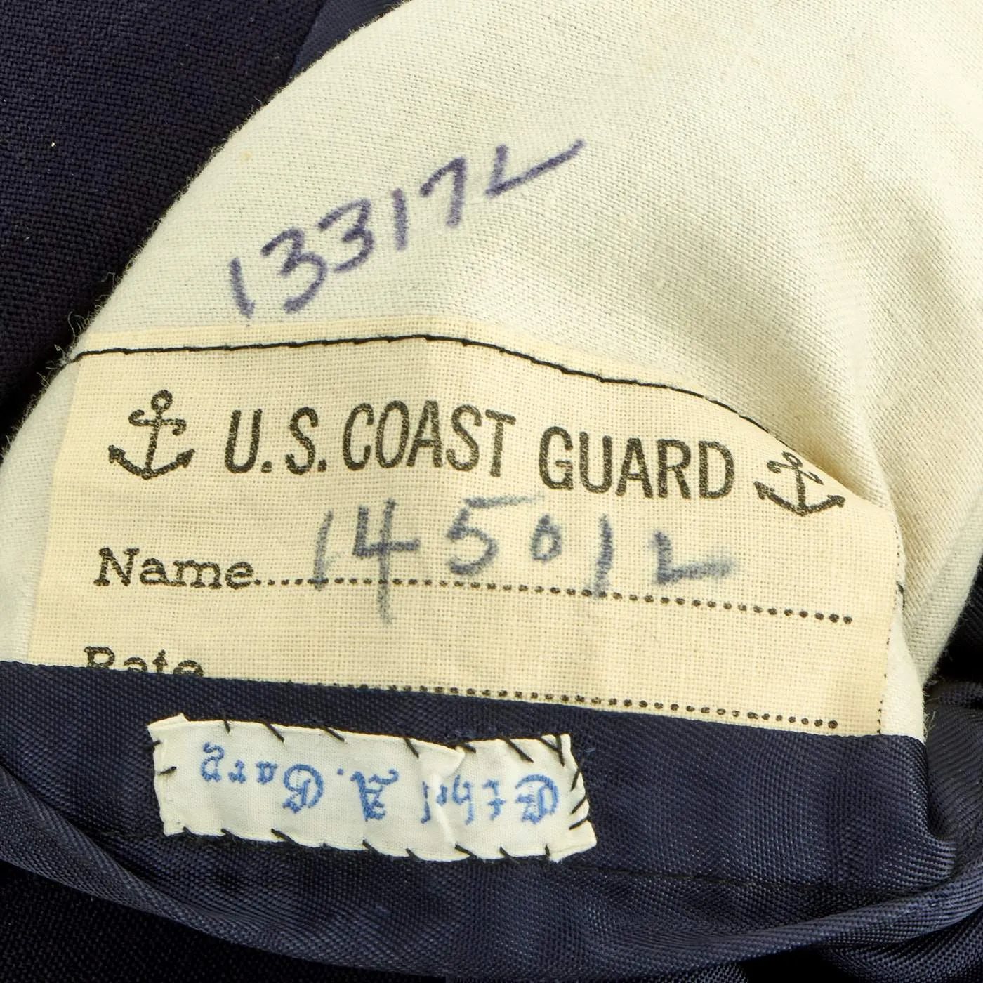 Original U.S. WWII Coast Guard Female S.P.A.R.S. Service Dress Uniform With Identified Issue Purse - With Mannequin