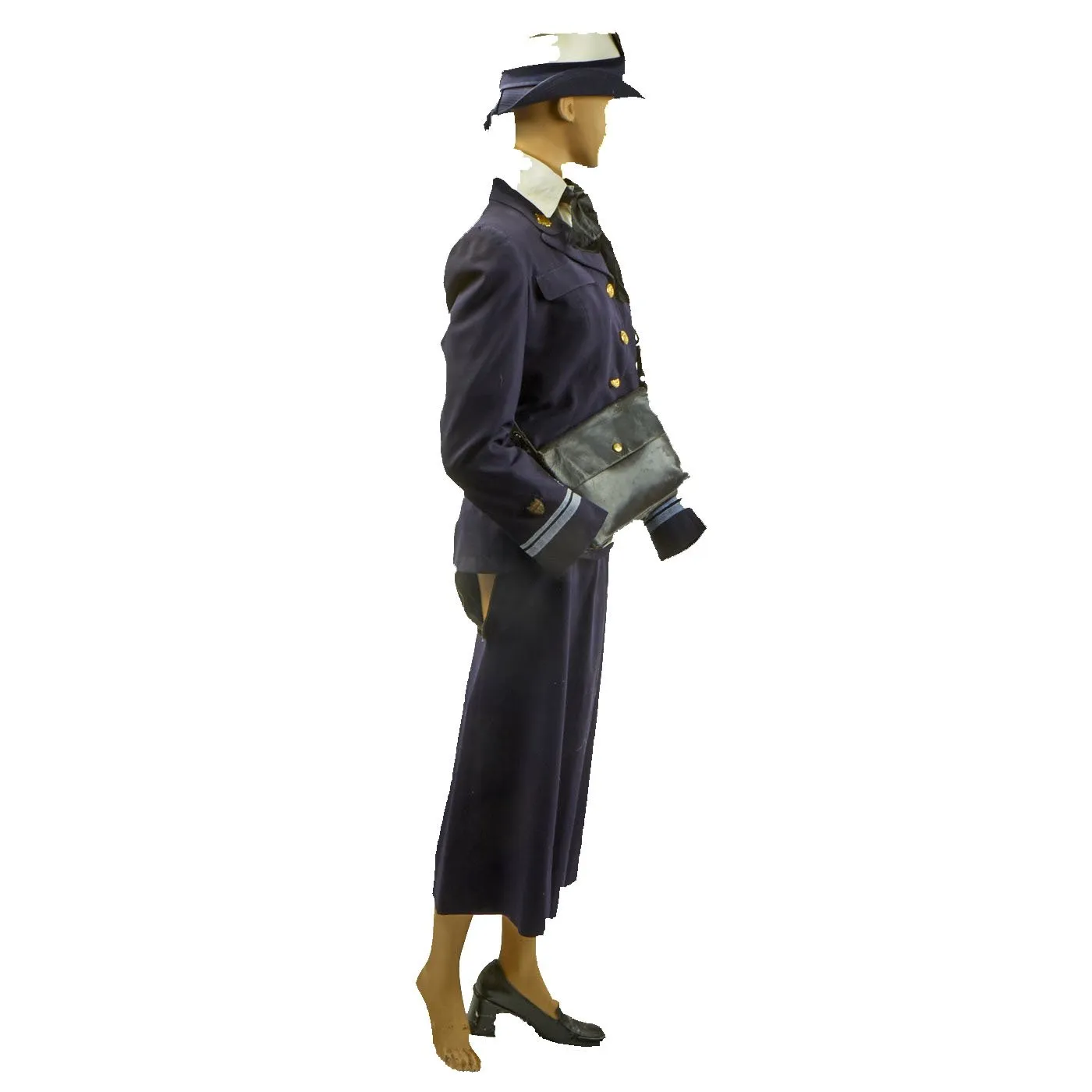 Original U.S. WWII Coast Guard Female S.P.A.R.S. Service Dress Uniform With Identified Issue Purse - With Mannequin