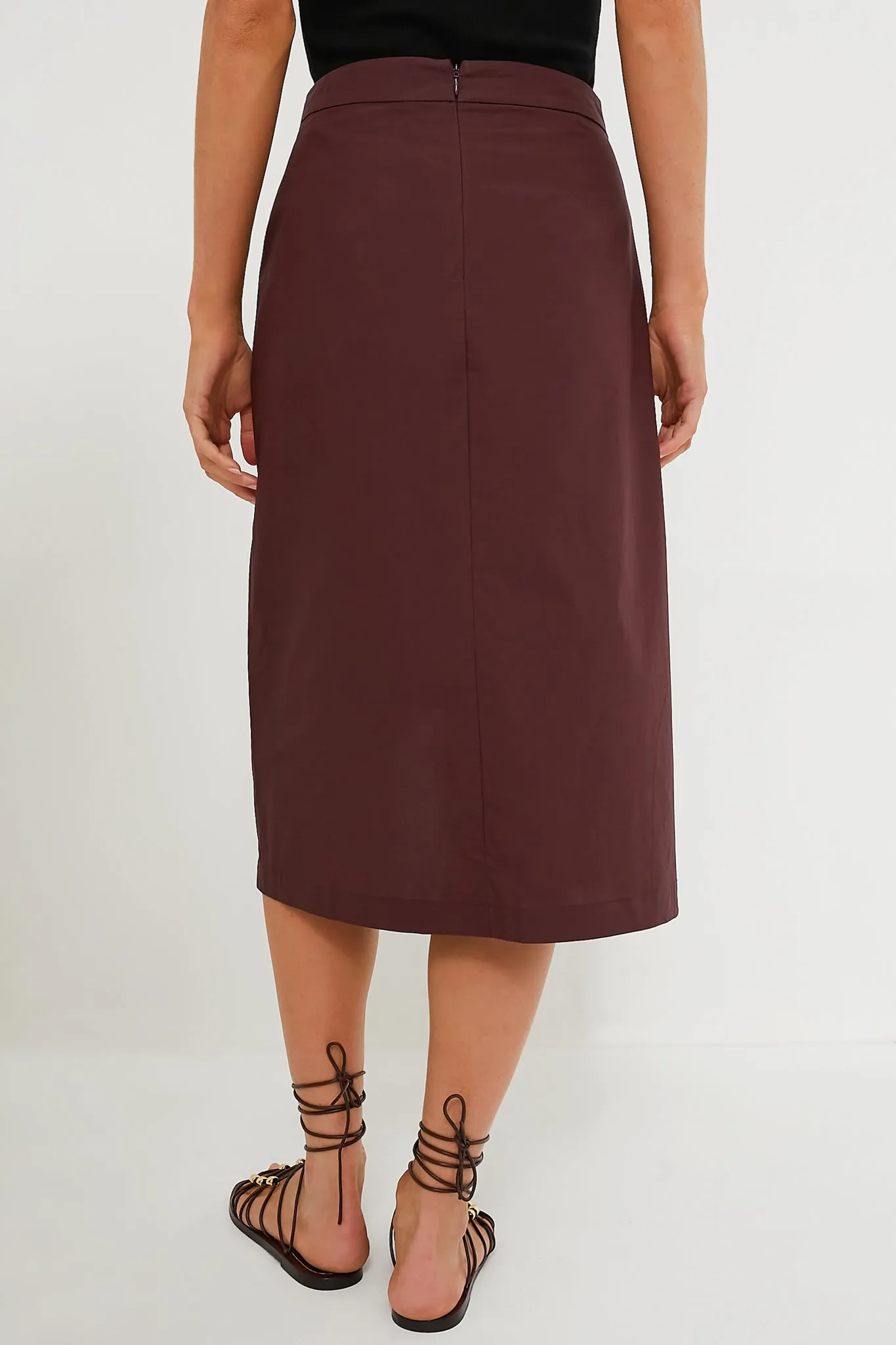 Oxblood Eyelet Townes Skirt