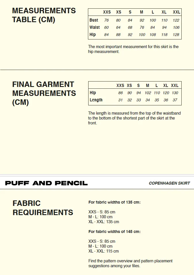 PDF Pattern - Halter Top x Copenhagen Skirt | Puff and Pencil