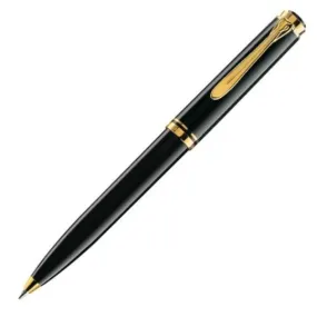 Pelikan Souveran K600 Ball Pen - Black with Gold Trim