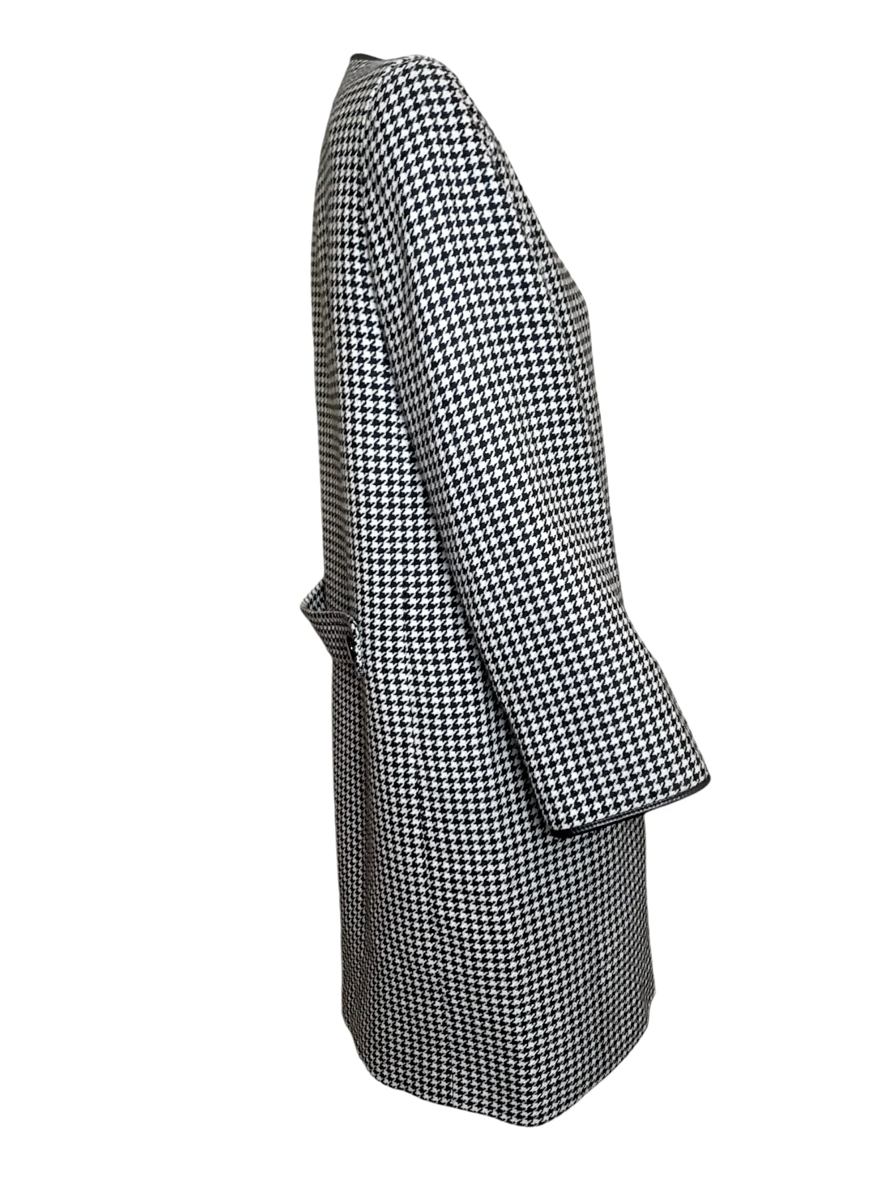 Pierre Cardin Haute Couture 1980s Houndstooth Coat