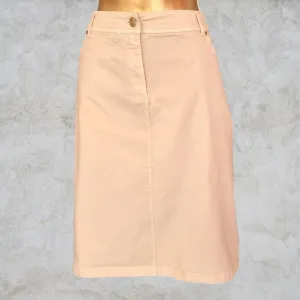 Pomodoro Womens Stone Stretch Cotton Skirt UK 10 EU 38 US 6