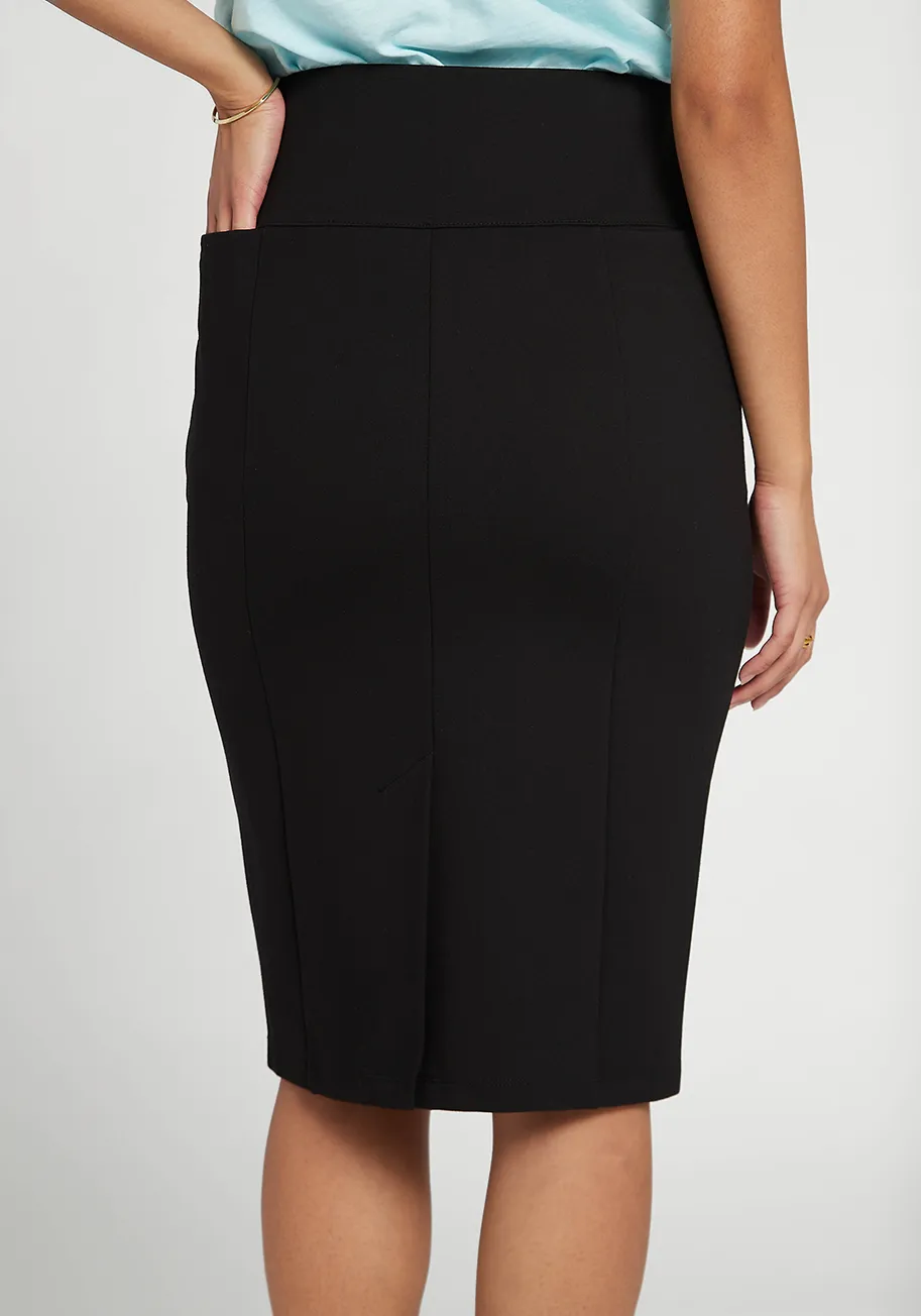 Power Down Pencil Skirt (Black)