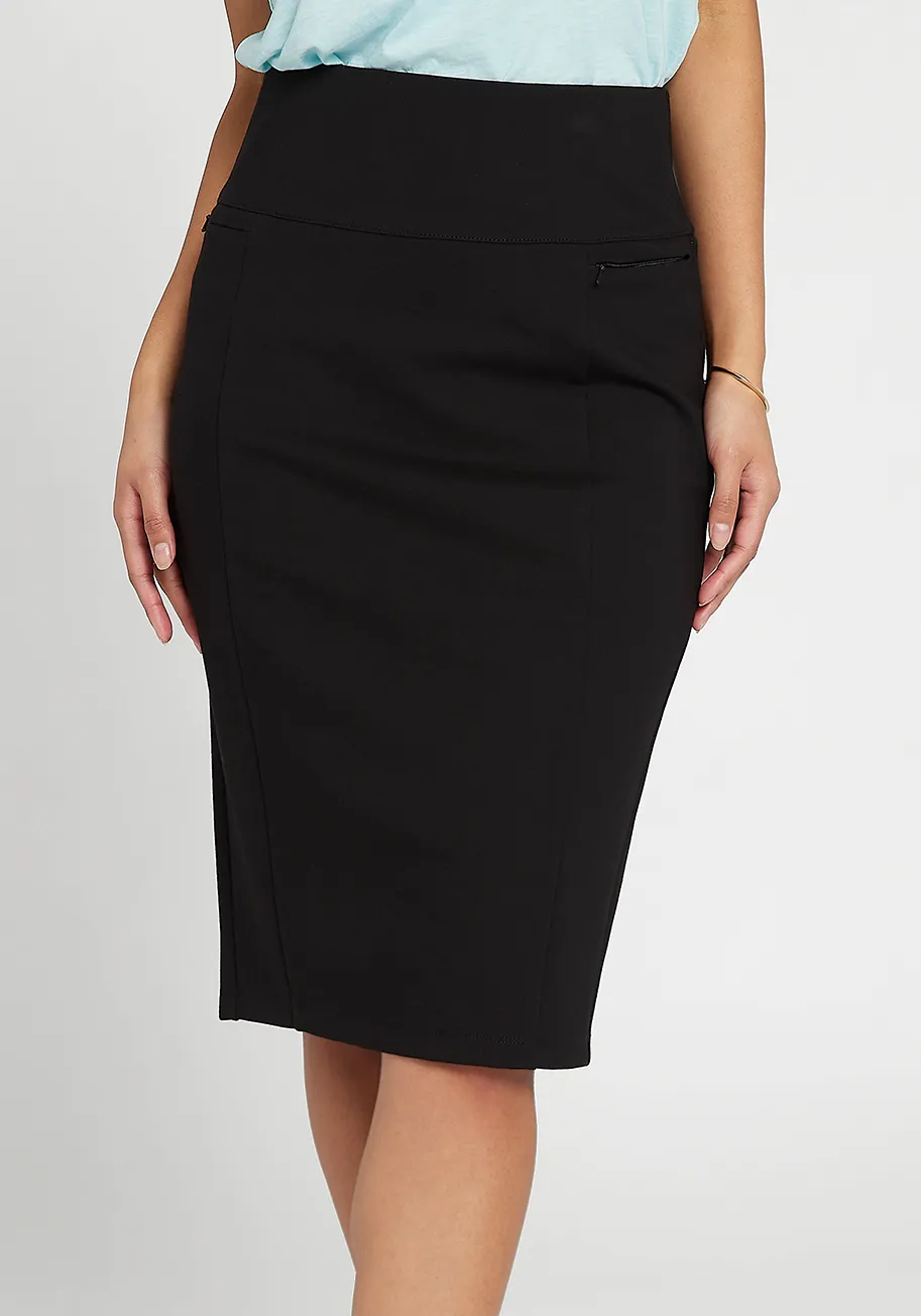 Power Down Pencil Skirt (Black)