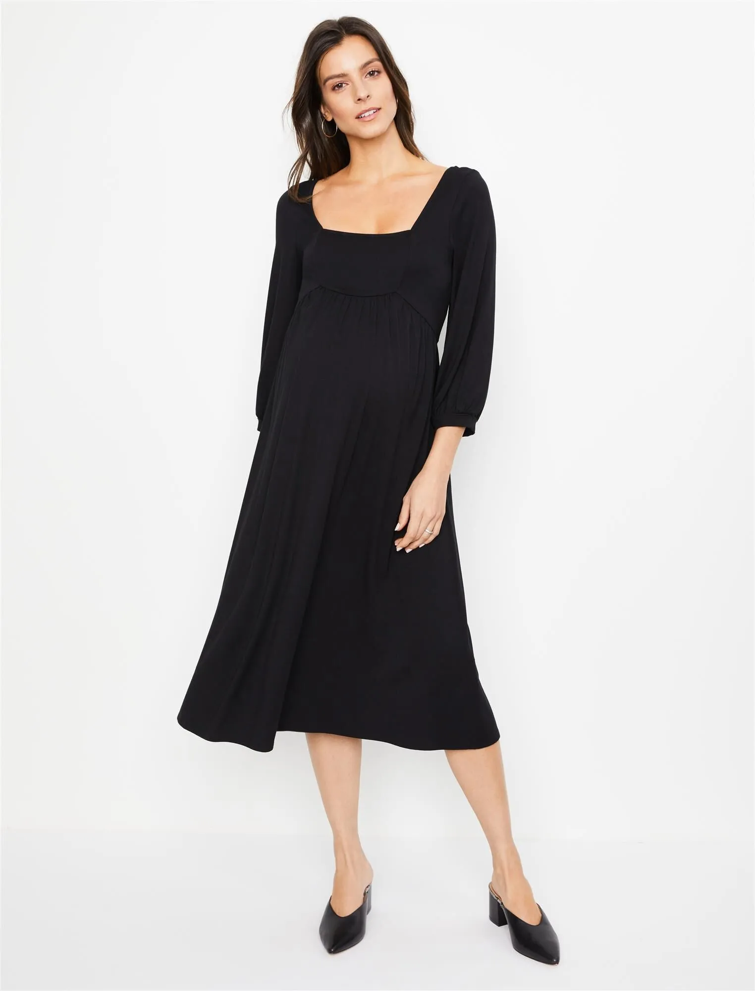 Rachel Pally Raphaela Maternity Dress in Black