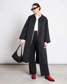 REC. CAR COAT HAZE BLACK