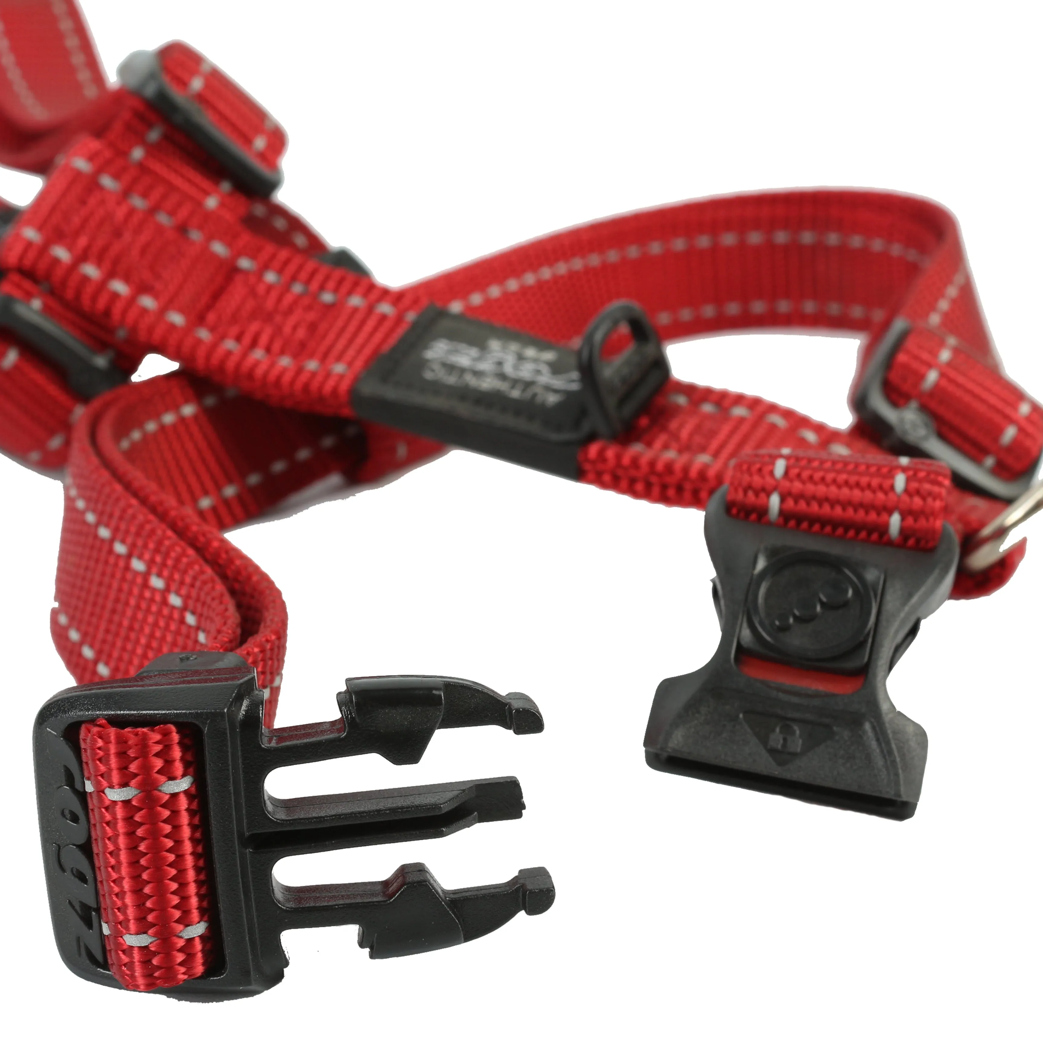 Rogz Classic Reflective Harness Red