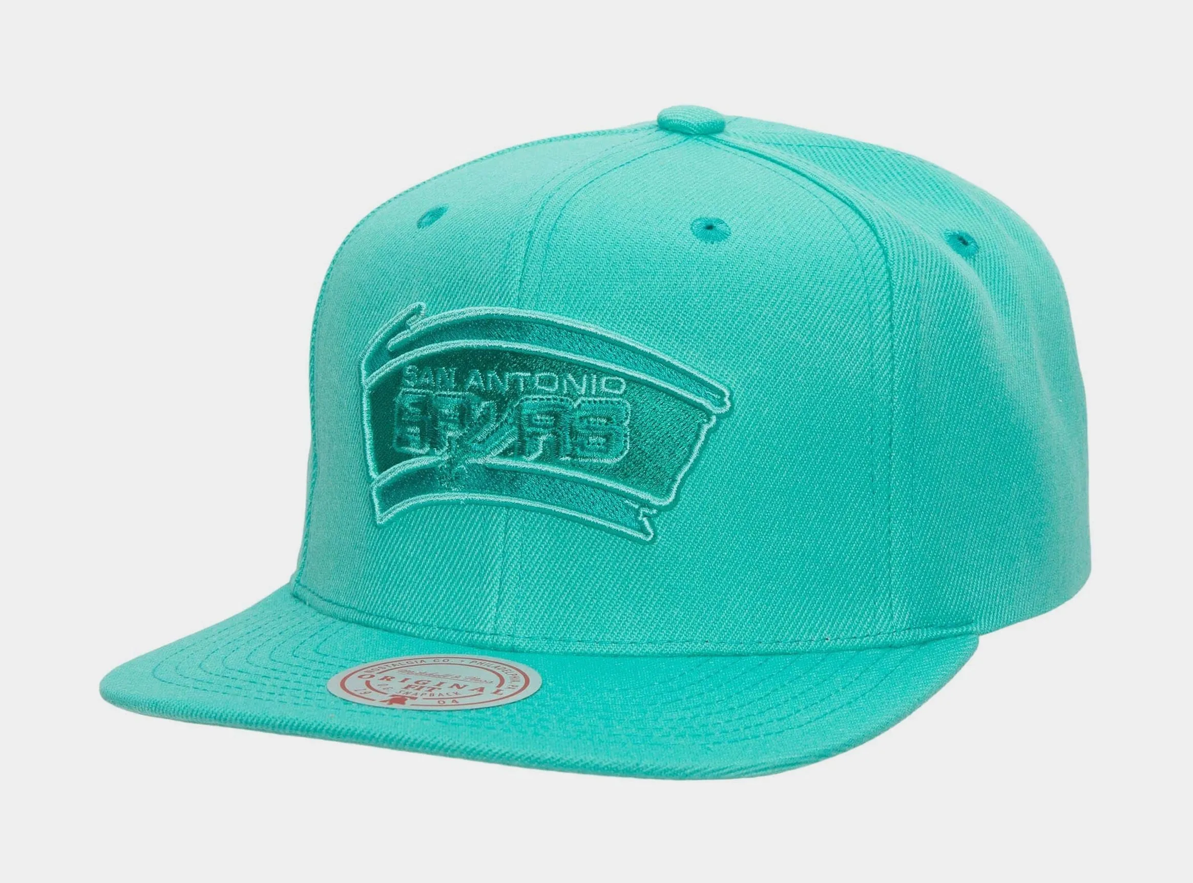 San Antonio Spurs Monochromatic Snapback Mens Hat (Aqua Blue)