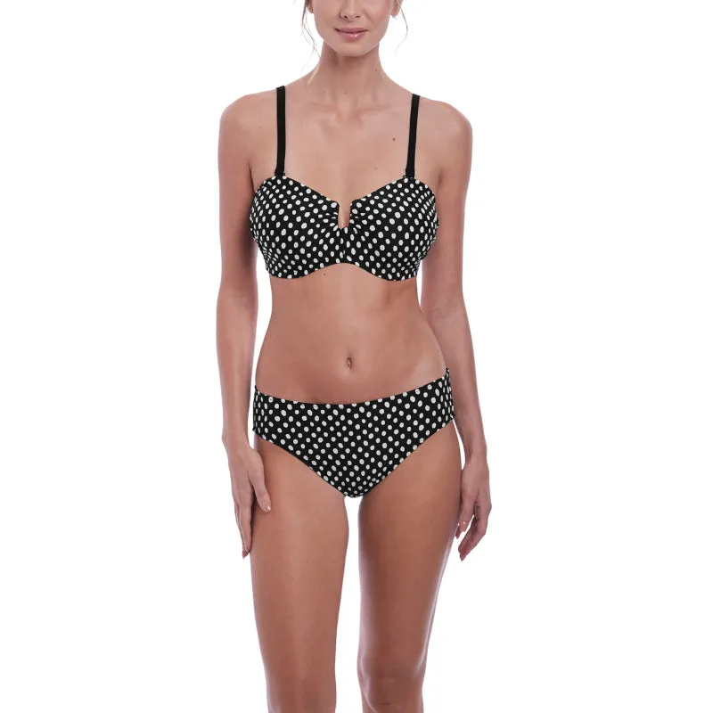 Santa Monica Bandeau Multiway Bikini Top Black White - Fantasie Swim