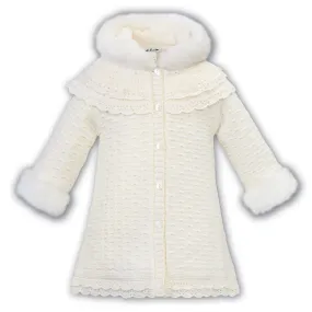 Sarah Louise - Knitted coat, Ivory