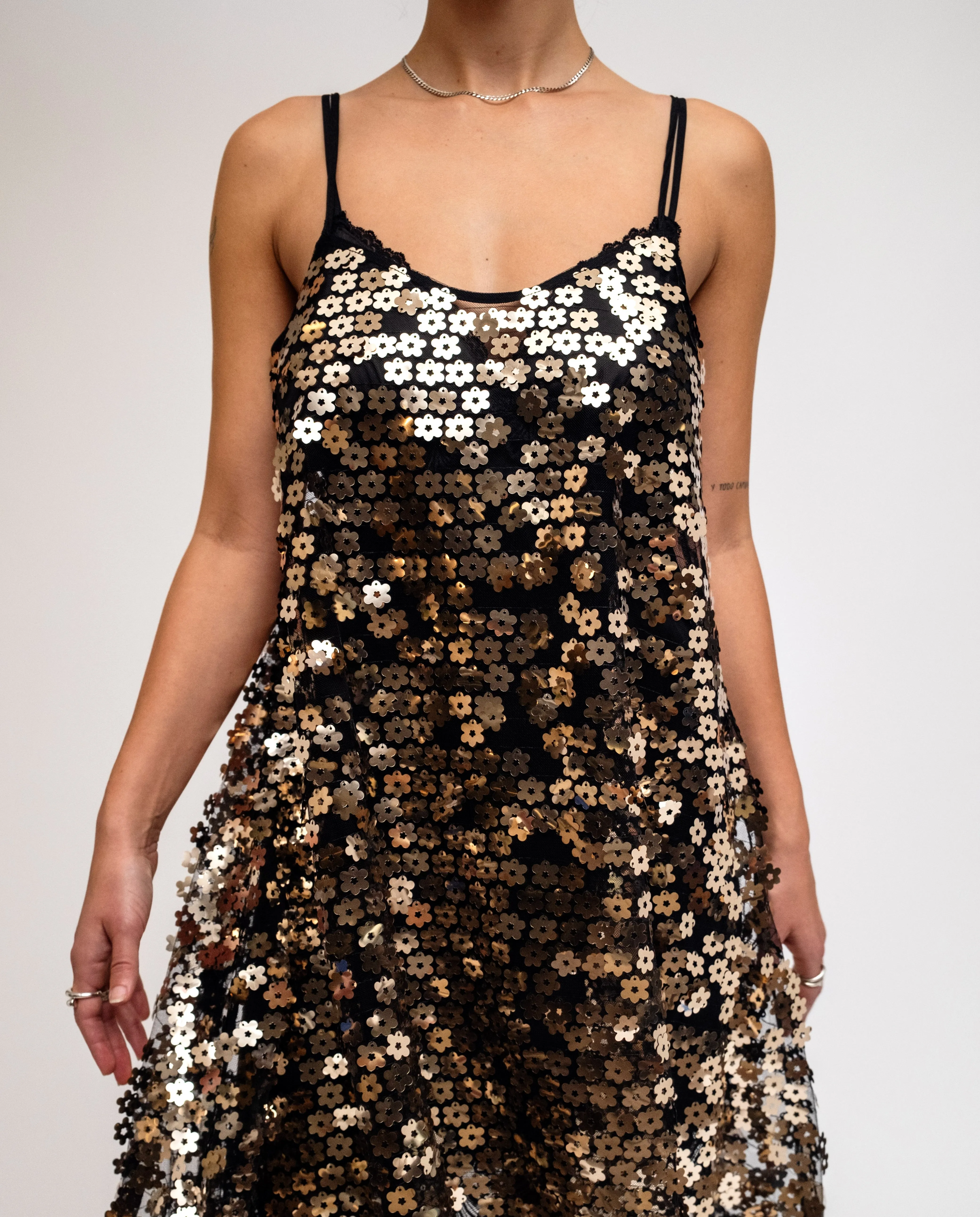 Sequin Full Hem Dress