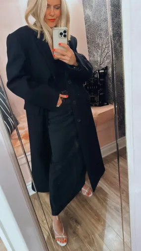 Single Breasted Wool Coat