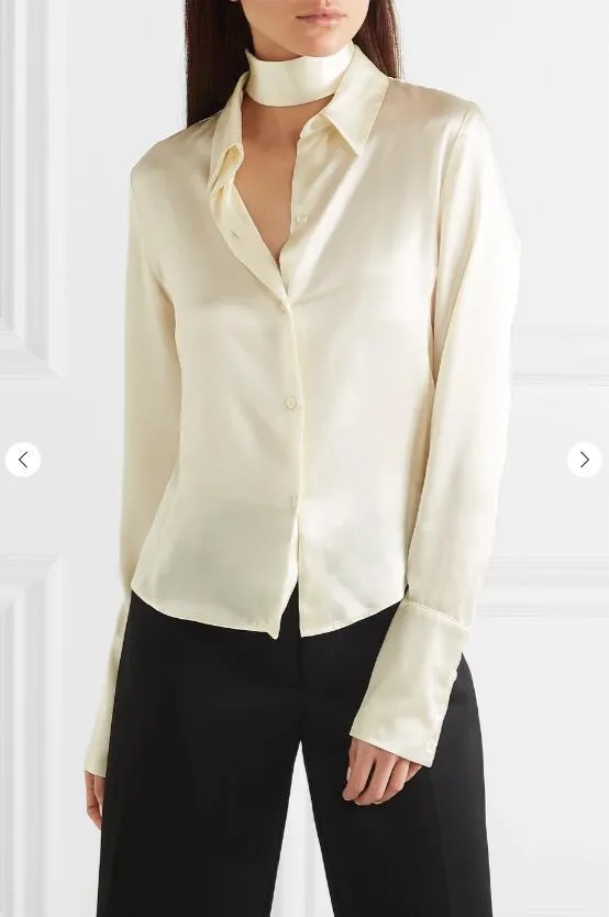 Slim Heavy Silk Shirt for women