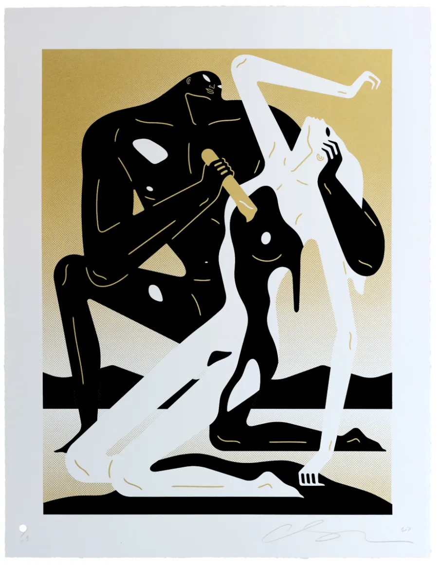 Speak To Me Light Silkscreen Print by Cleon Peterson