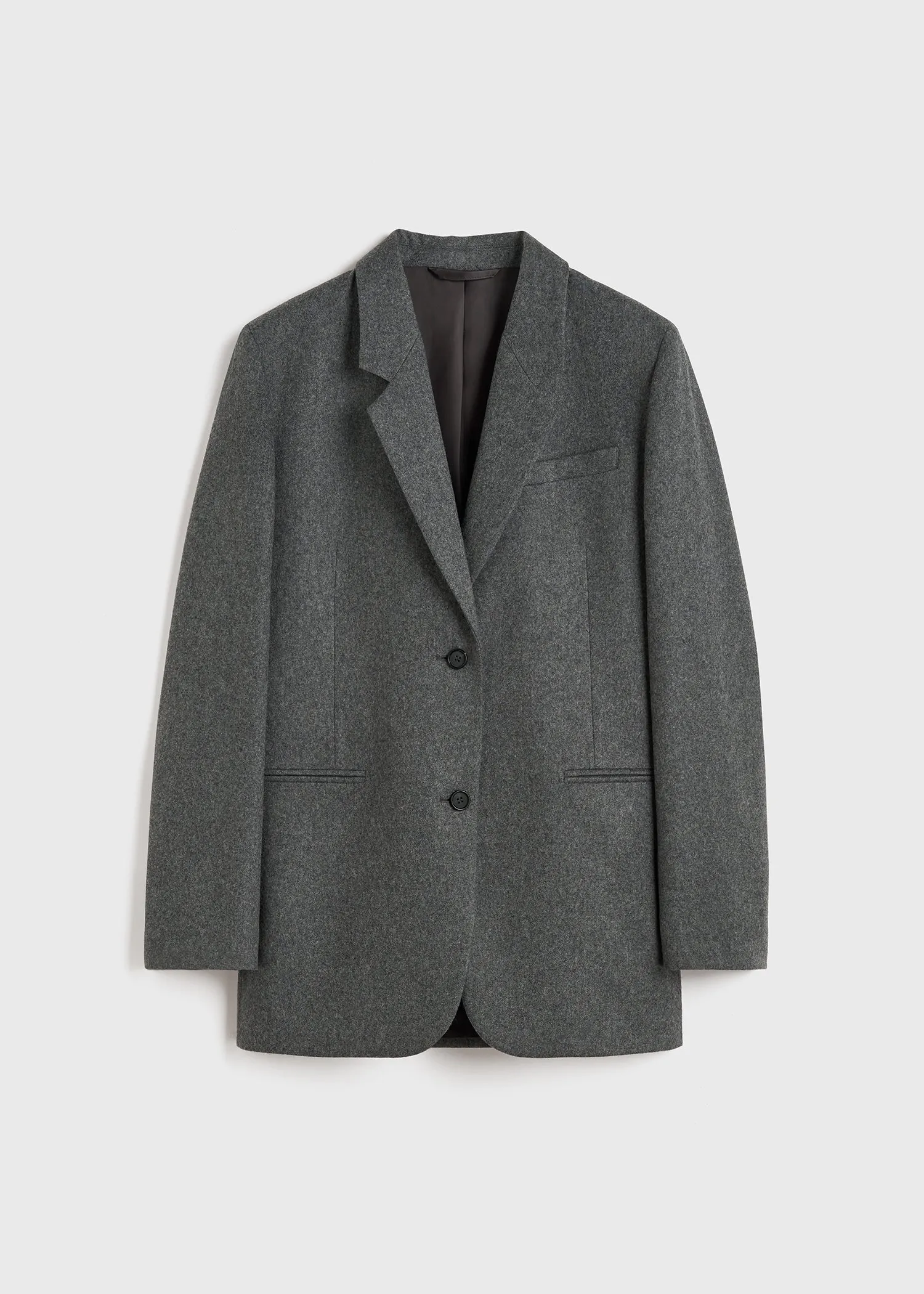 Tailored suit jacket grey mélange