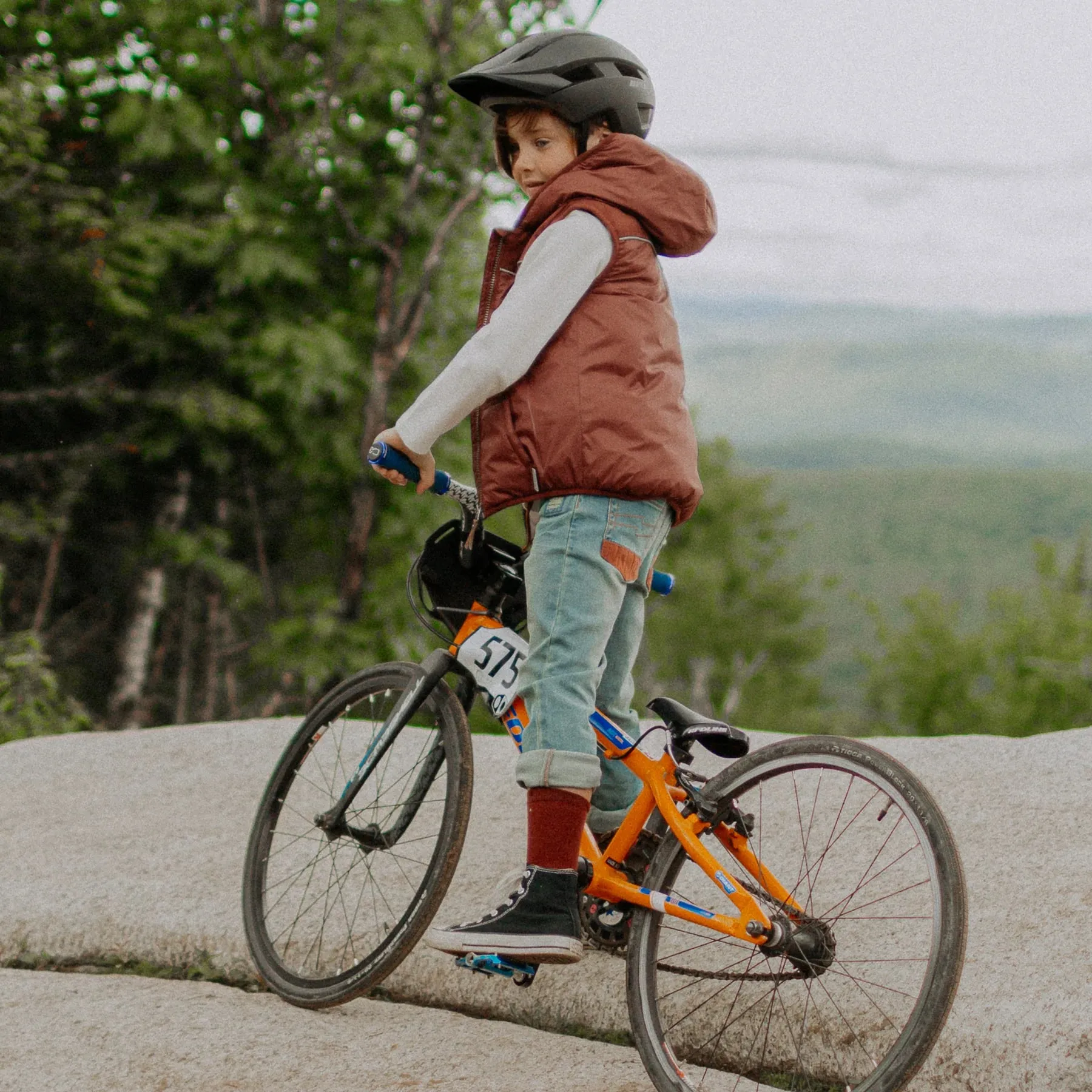 The Rory Puffer Vest - Rust - KIDS